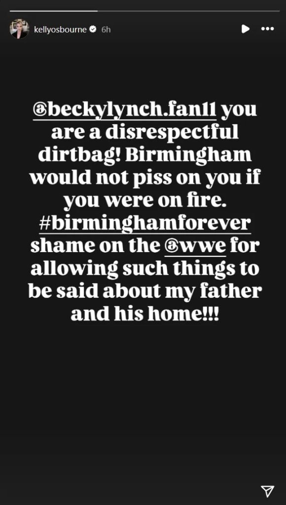 Kelly Osbourne Blasts Beck Lynch, WWE
