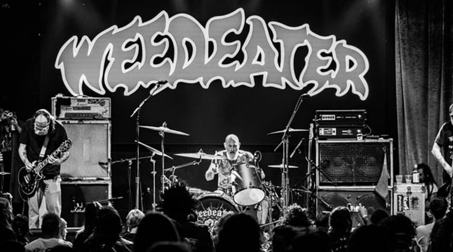 Weedeater Announce Spring U.S. Tour With Conan The Mosh Network - Weedeater live photo in black and white