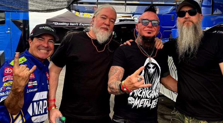 MESHUGGAH and MUDVAYNE Members Join NHRA 4-Wide Nationals in Las Vegas