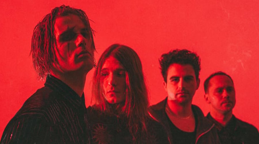 I See Stars Announce Fall Headlining Shows With Nate Vickers The Mosh Network - I See Stars band promo photo for THE WHEEL album cycle, 2025 – featuring all four members.