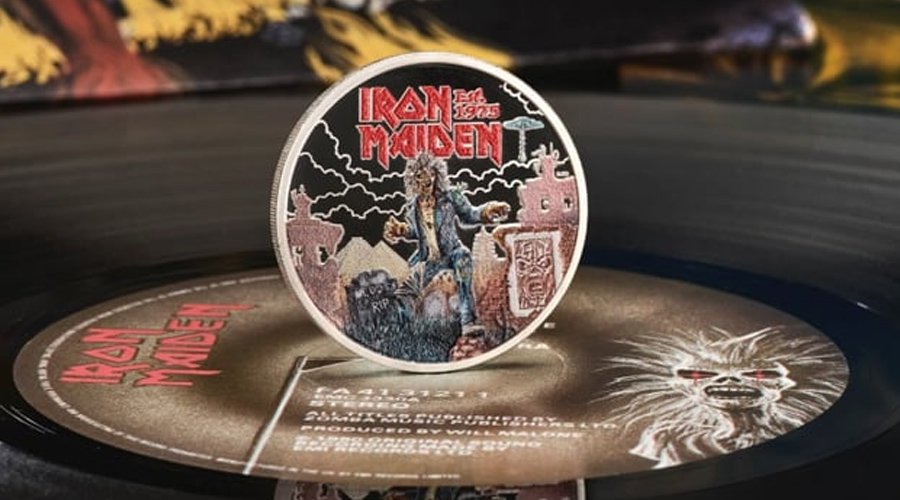 IRON MAIDEN Teams Up With The Royal Mint for Official 50th Anniversary Commemorative Coin Featuring Eddie