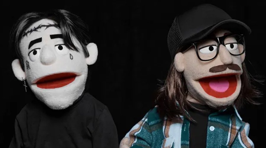 FALLING IN REVERSE Reunite Country & Rock on New Single “All My Women” Featuring HARDY The Mosh Network - Puppets with Ronnie Radke and country singer Hardy's likeness for "All My Women" video.