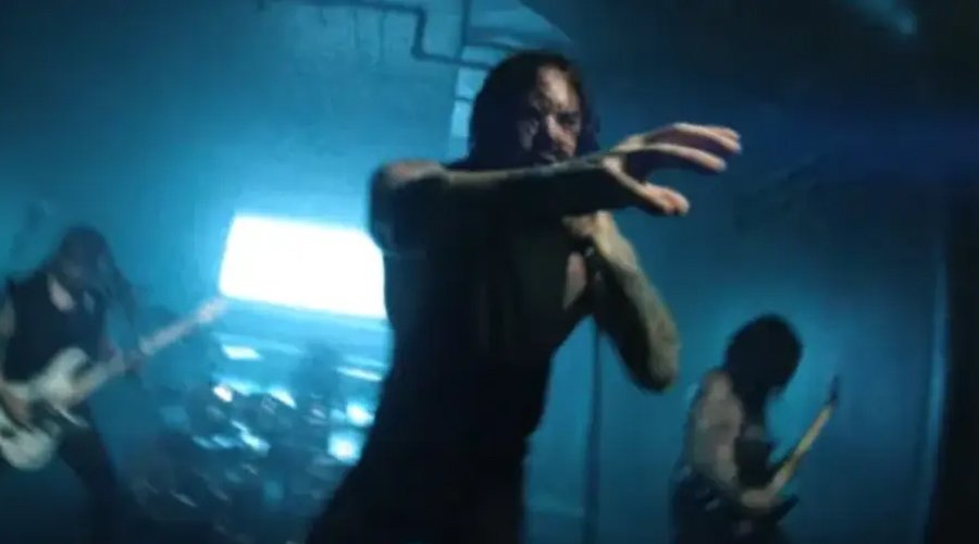 AS I LAY DYING Debut Music Video For Comeback Single “Echoes” The Mosh Network - Screenshot from As I Lay Dying's "Echoes" video