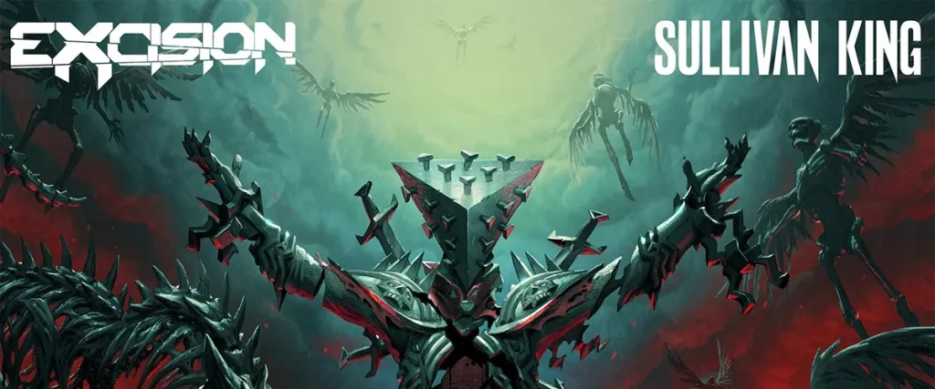 Excision & Sullivan King Tap Left To Suffer, From Ashes To New + Sample Limp Bizkit On ‘Raise The Dead’ EP The Mosh Network - Excision & Sullivan King artwork