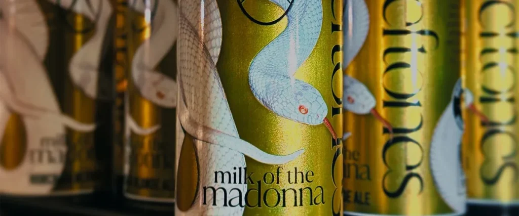 Deftones Launch New Horchata Blonde Ale ‘Milk Of The Madonna’ The Mosh Network - Artwork on Deftones ‘Milk Of The Madonna’ horchata blonde ale cans