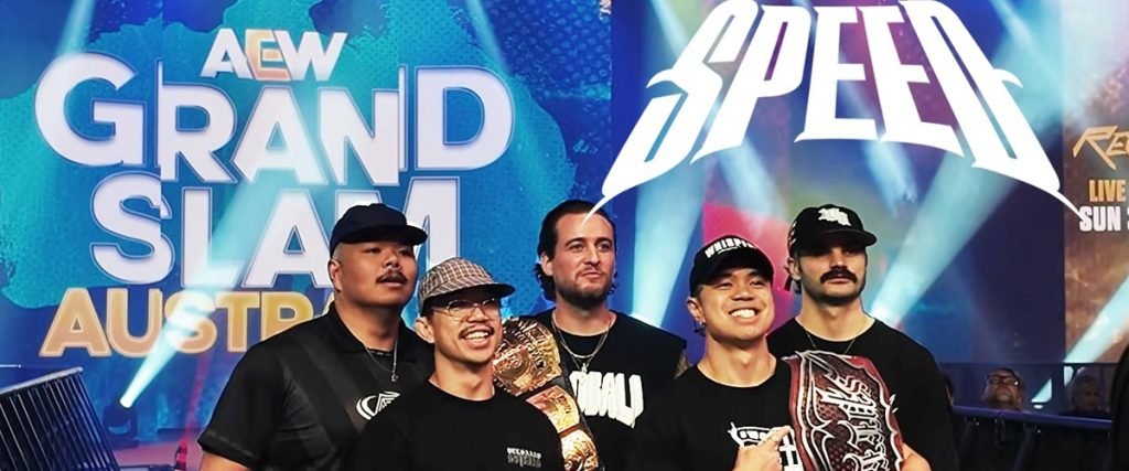 Speed Share Behind-The-Scenes Video From AEW Grand Slam Australia The Mosh Network - Speed HC at AEW Grand Slam Australia 2026