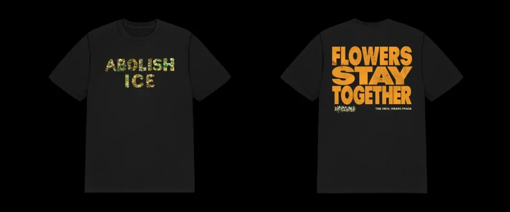 The Mosh Network - The Devil Wears Prada/Dying Wish collab 'Anti-ICE' shirt