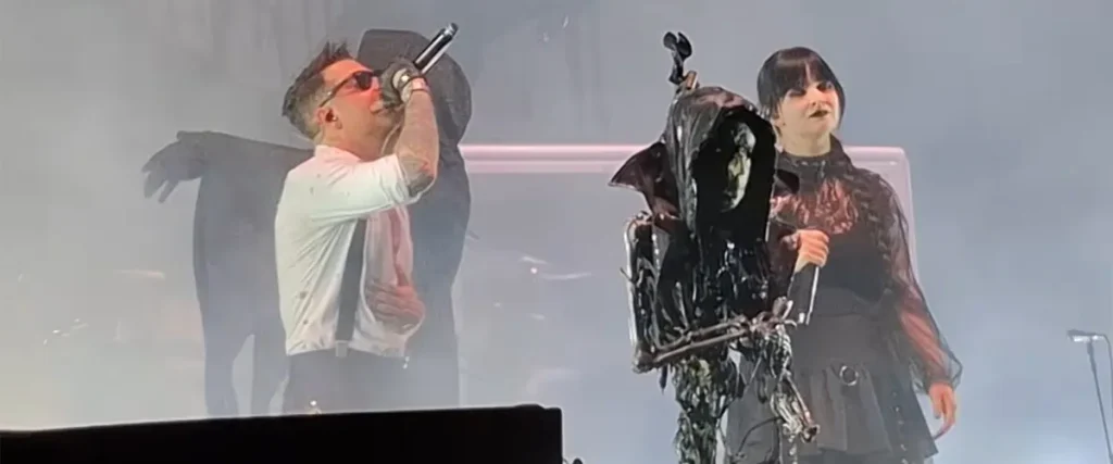 The Mosh Network - MAPHRA joins Ice Nine Kills on stagr for "Twisting The Knife" live at Welcome To Rockville 2026
