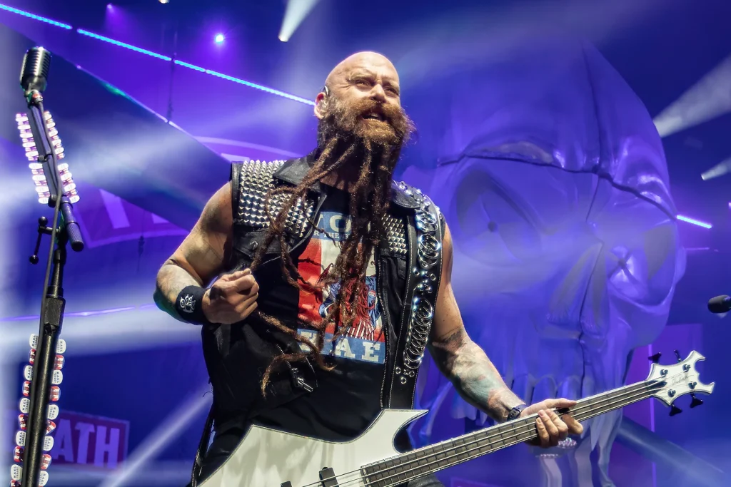 Five Finger Death Punch’s Chris Kael On End It’s Banana Man Incident: “To See Something Like That Happen To Someone In Our Community, I Was Outraged” The Mosh Network - PYMCA, Universal Images Group / Getty Images