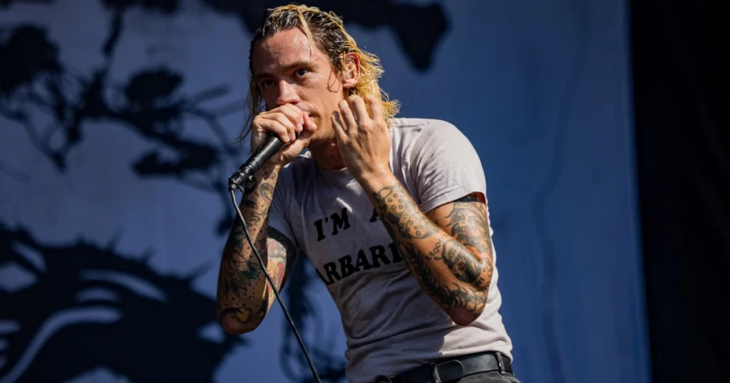 Single Print Index (Code Orange) Make Live Debut The Mosh Network - Jami Morgan of Single Print Index/Code Orange live at Riot Fest