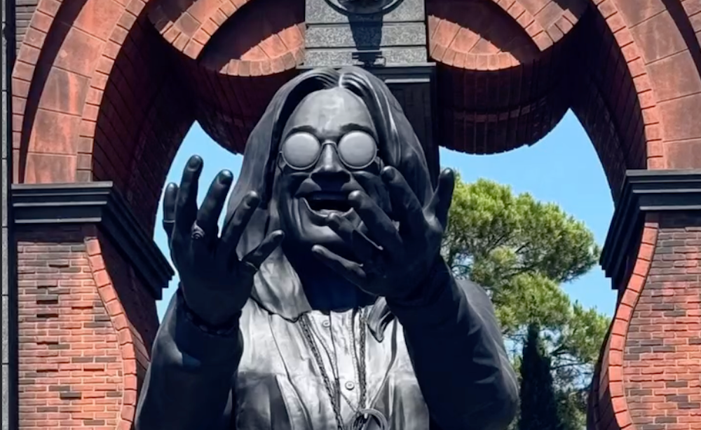 Towering New Ozzy Osbourne Statue Unveiled At 2026 Hellfest Open Air The Mosh Network - Ozzy Osbourne statue at Hellfest