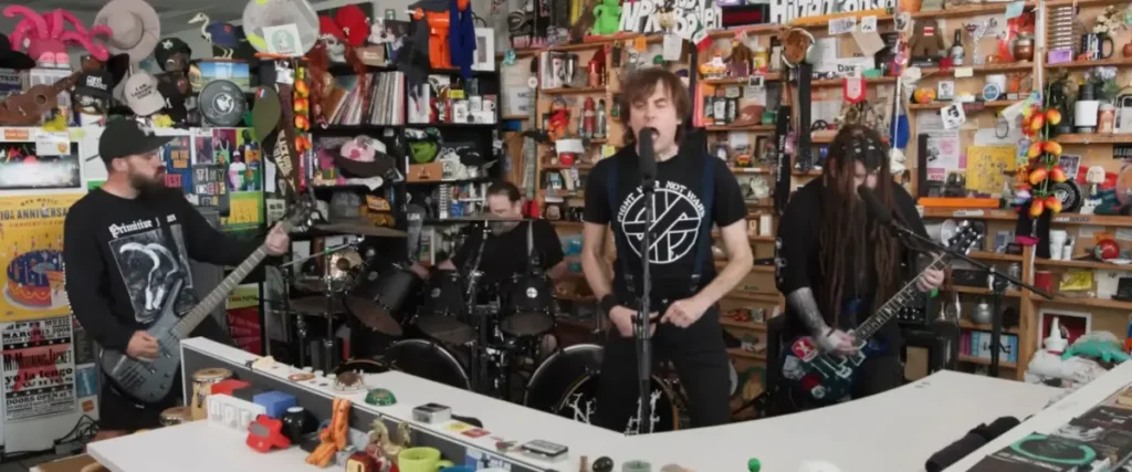 Napalm Death Become First Grindcore Band To Perform NPR Tiny Desk Concert The Mosh Network - Napalm Death on NPR's 'Tiny Desk'