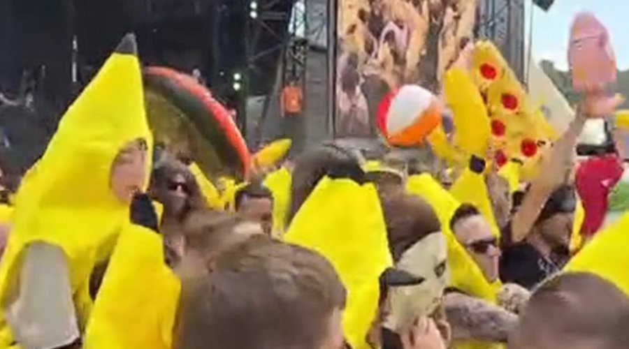 Party Cannon’s 2026 Bloodstock Set Featured A Whole Lot Of Bananas The Mosh Network - Party Cannon at Bloodstock Open Air 2026 featuring a a lot of banana costumes