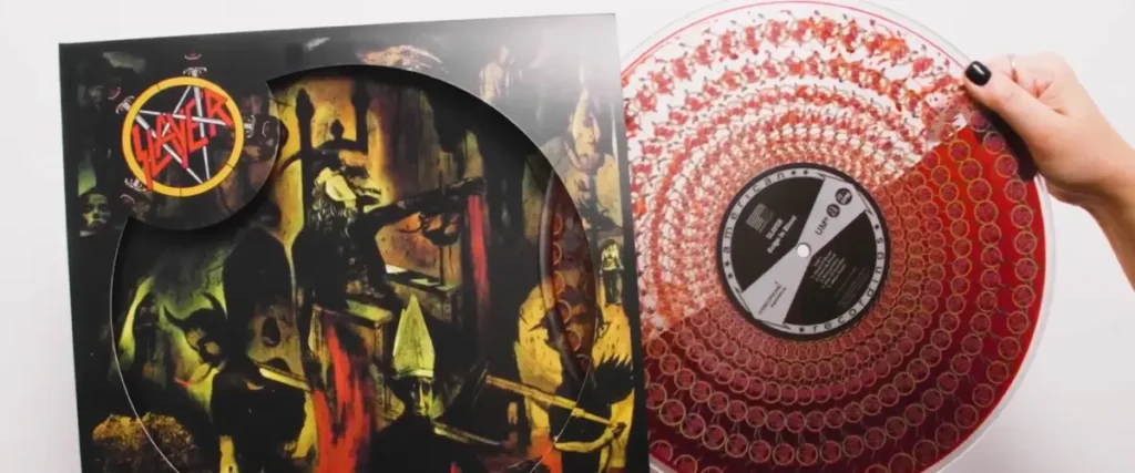 Slayer Announce Blood-Filled Zoetrope Vinyl Edition Of ‘Reign In Blood’ The Mosh Network - Slayer 'Reign In Blood' Blood filled vinyl